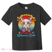 Funny Retro Hippy Hipster Glasses Cat Introverted But Willing To Discuss Cats Toddler T-Shirt thumb 0