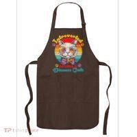 Funny Retro Hippy Hipster Glasses Cat Introverted But Willing To Discuss Cats Apron thumb 0
