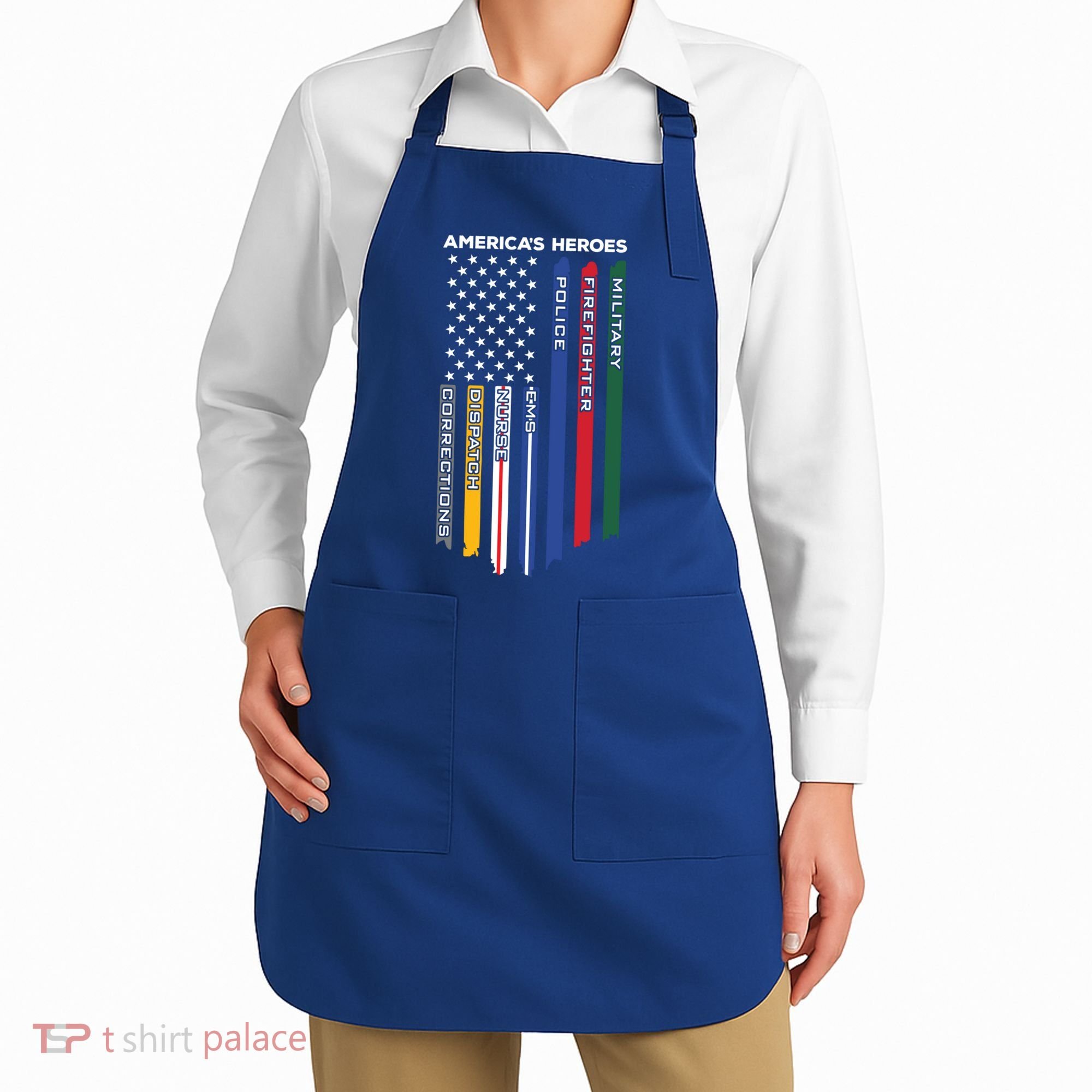 First Responders Heroes Police Military Firefighter Nurses Great Gift Apron
