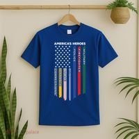 First Responders Heroes Police Military Firefighter Nurses Great Gift T-Shirt thumb 2