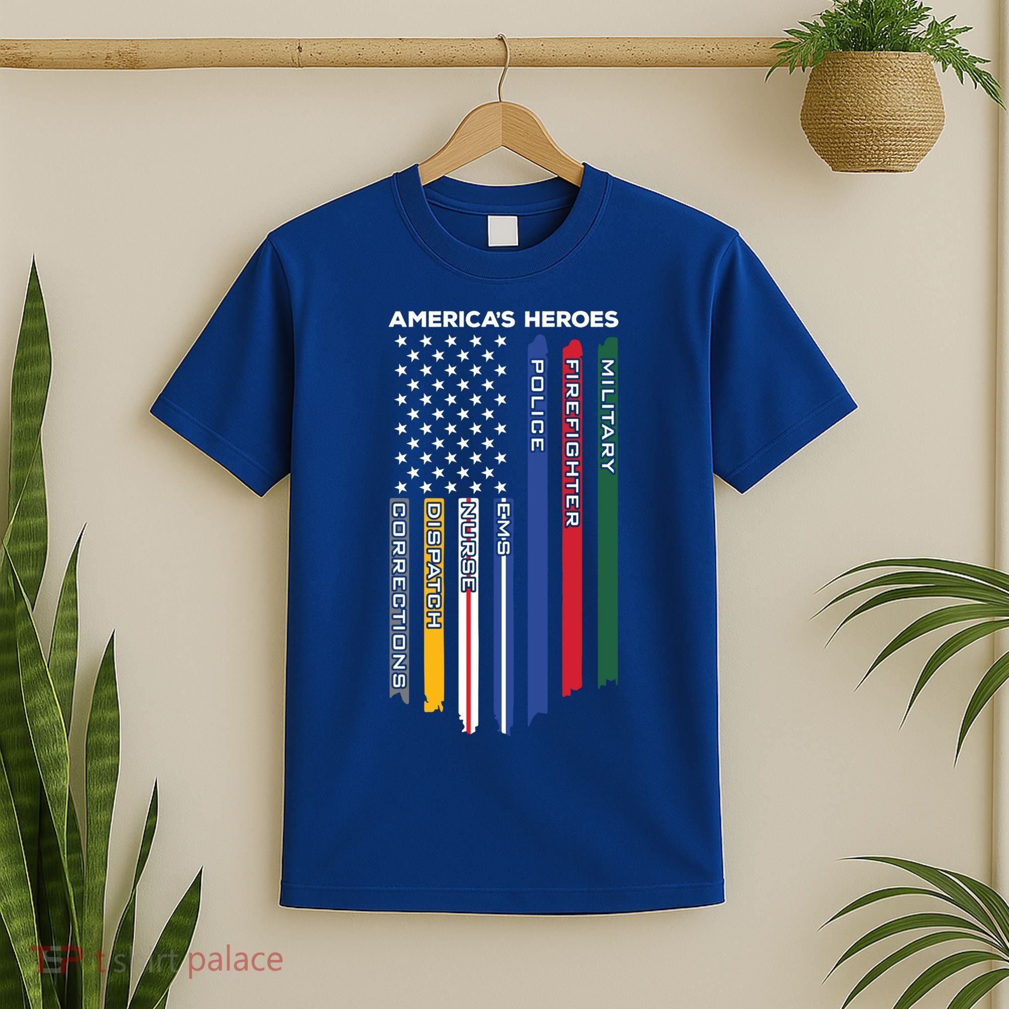 First Responders Heroes Police Military Firefighter Nurses Great Gift T-Shirt