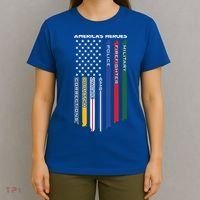 First Responders Heroes Police Military Firefighter Nurses Great Gift T-Shirt thumb 4