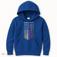 First Responders Heroes Police Military Firefighter Nurses Great Gift Kids Hoodie thumb 0