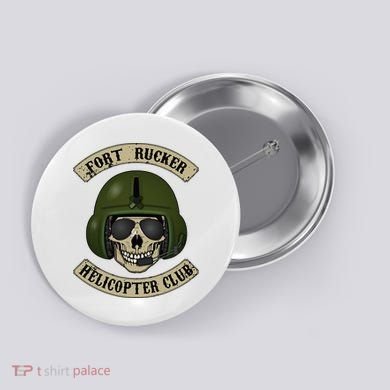 Fort Rucker Helicopter Club Button
