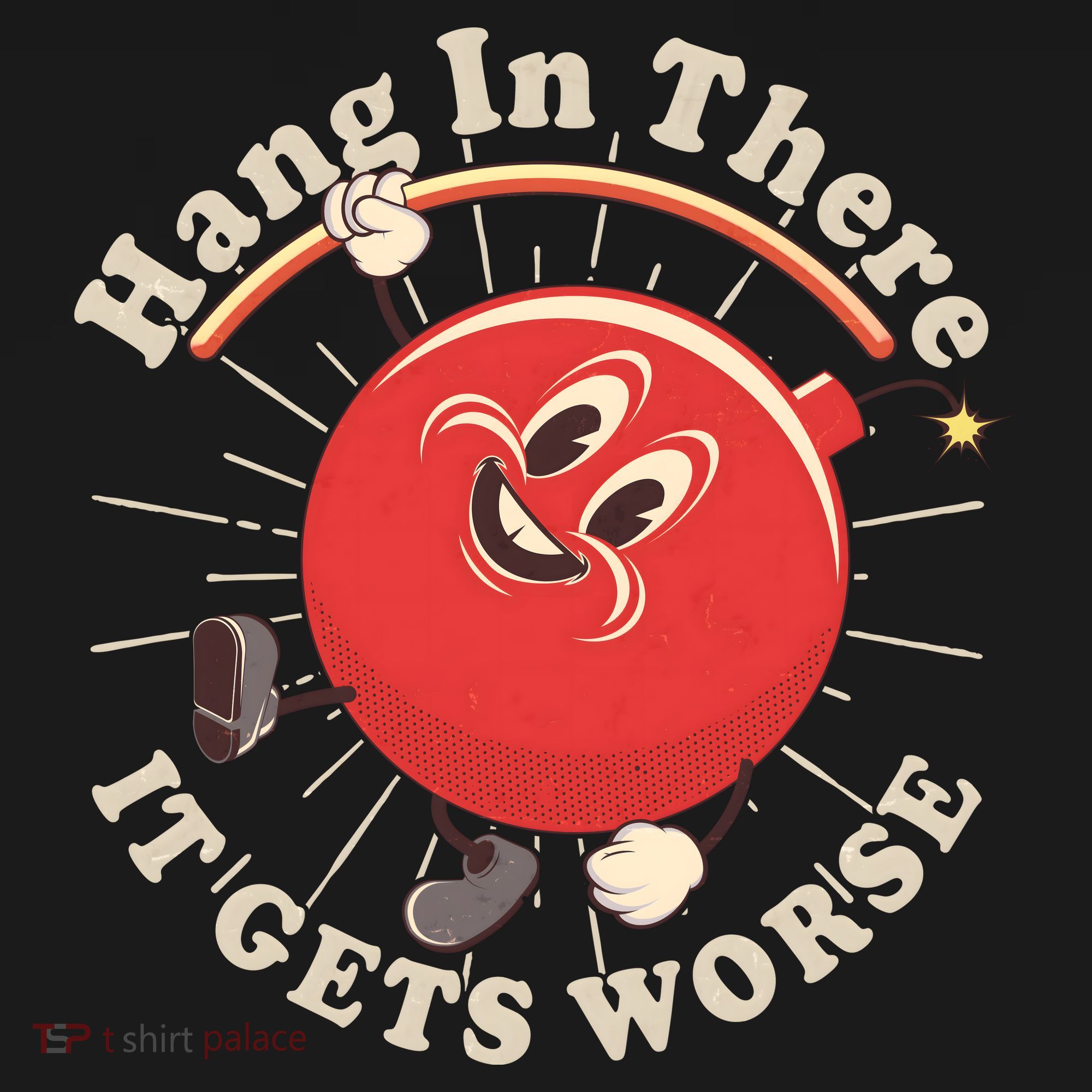 Funny Retro Hang In There It Gets Worse Visor