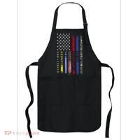 First Responders Hero Flag Nurse EMS Police Fire Military Apron thumb 0