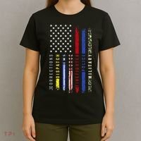First Responders Hero Flag Nurse EMS Police Fire Military T-Shirt thumb 4