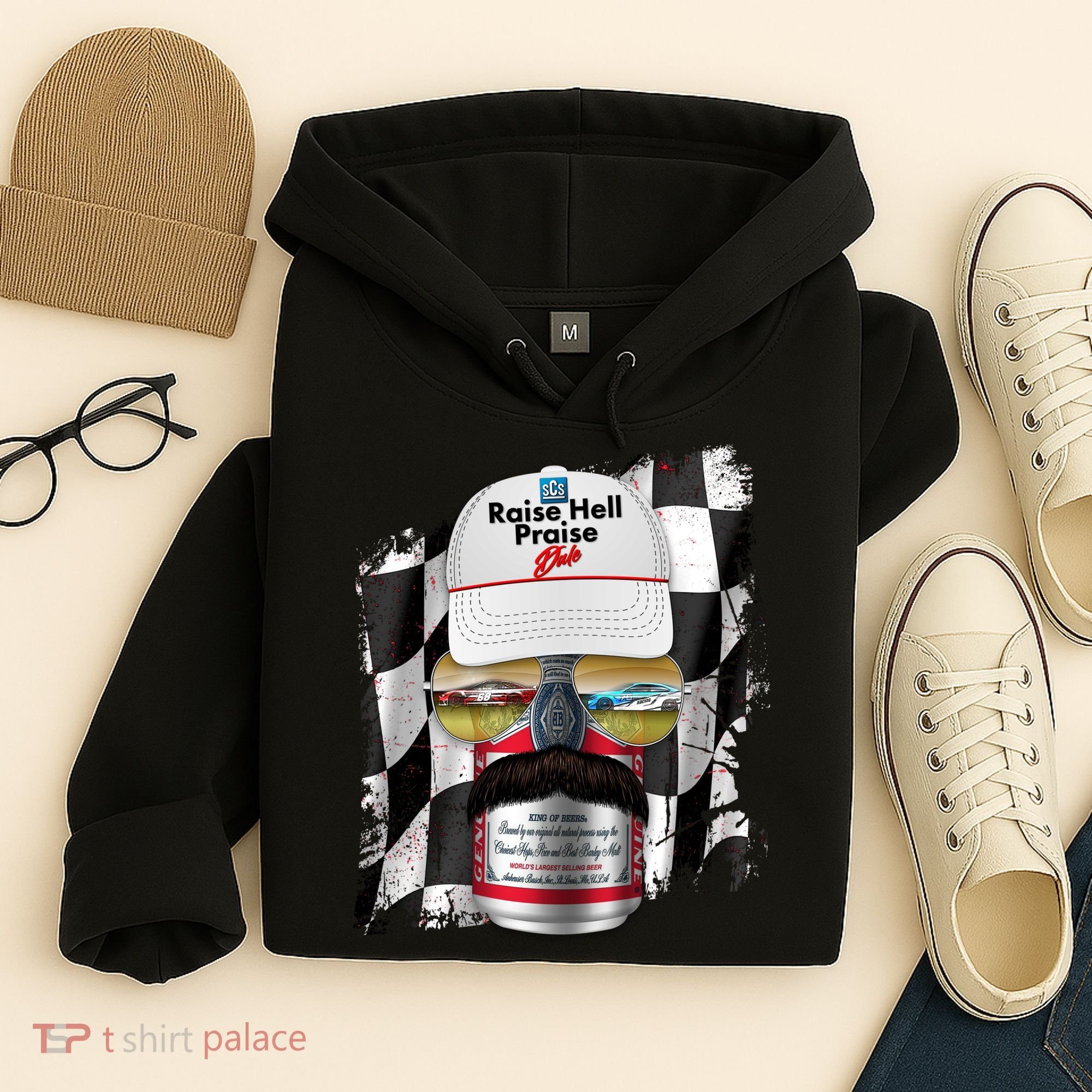 Funny Raise Hell Praise Dale Beer Can Hoodie