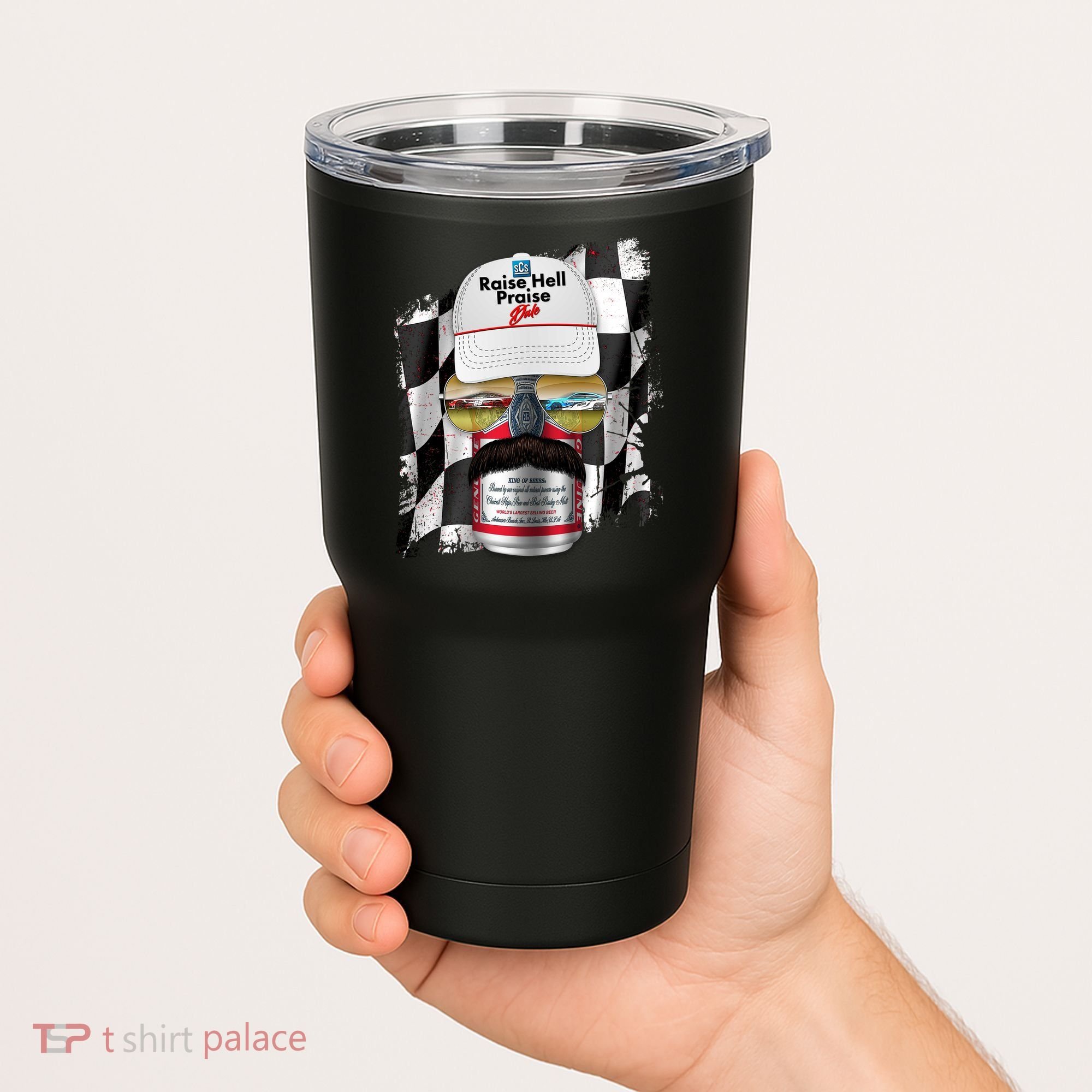 Funny Raise Hell Praise Dale Beer Can Tumbler