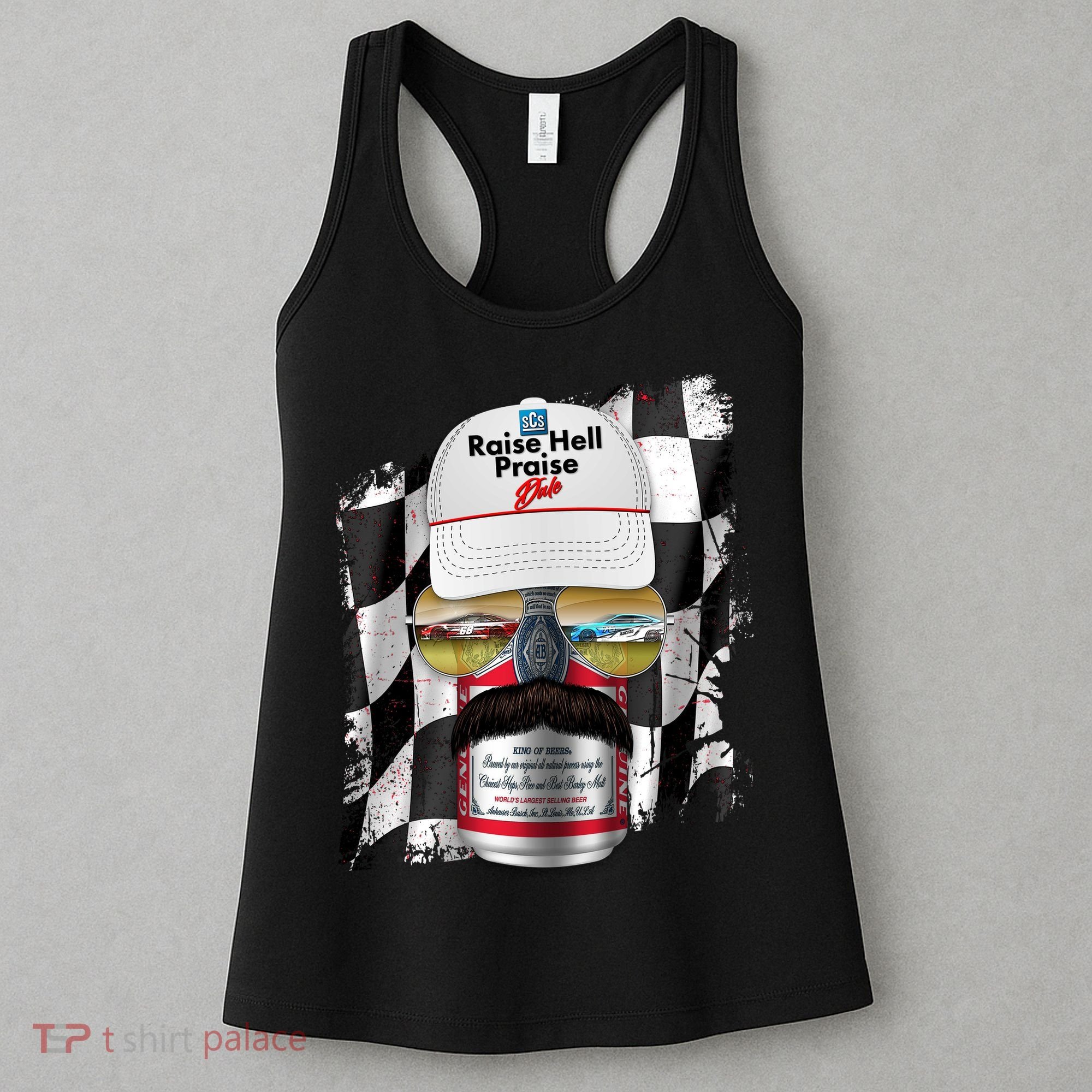 Funny Raise Hell Praise Dale Beer Can Women's Tank Top