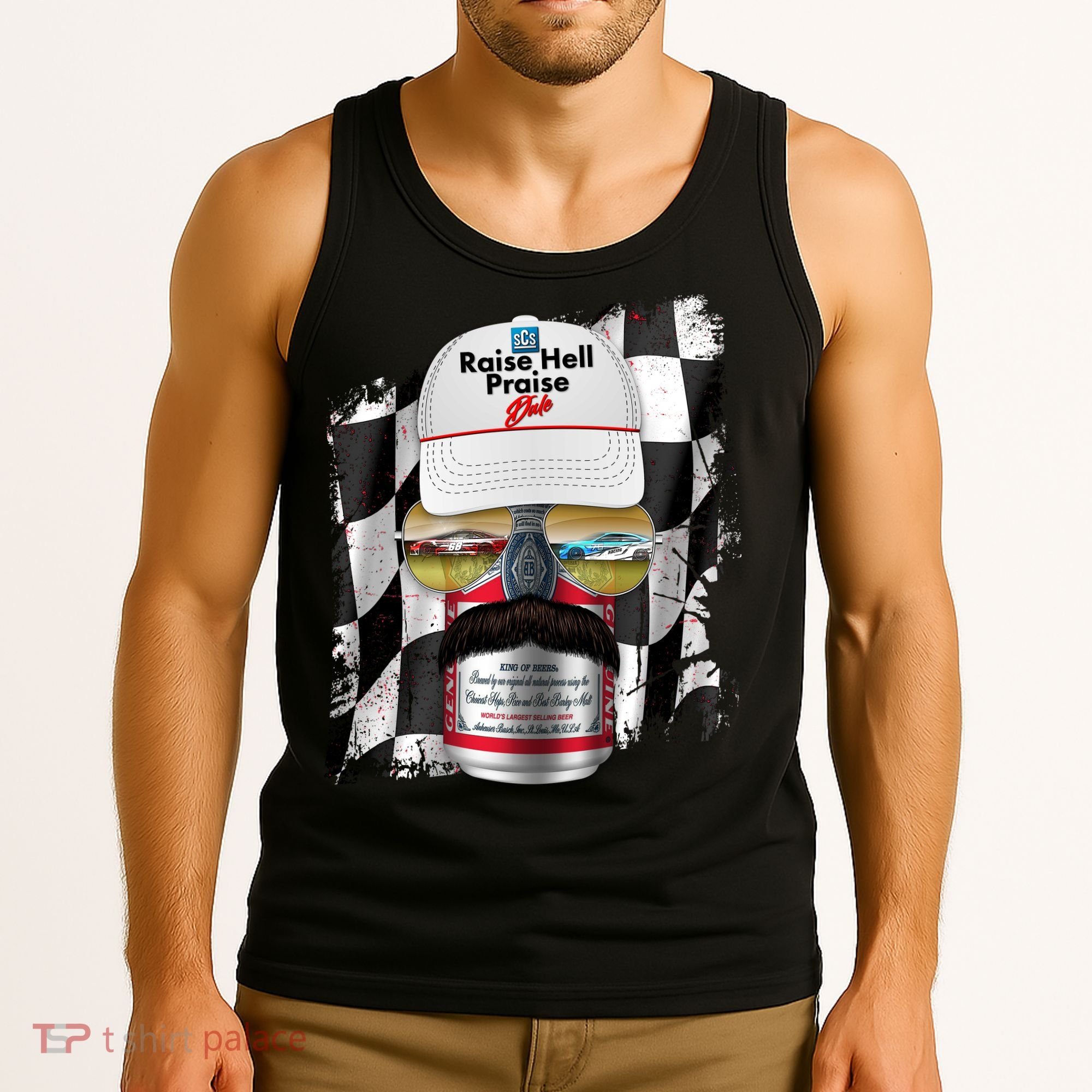 Funny Raise Hell Praise Dale Beer Can Tank Top
