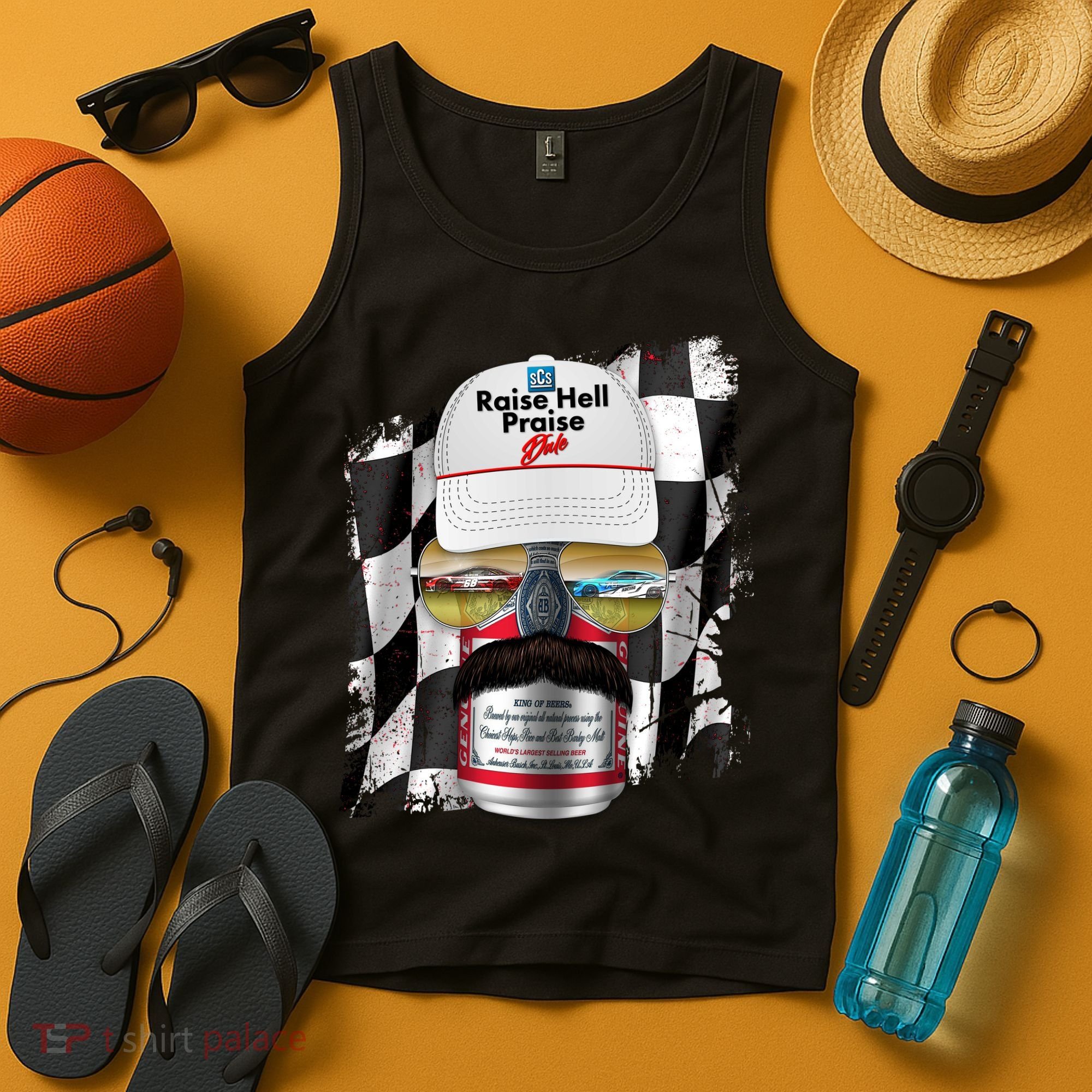 Funny Raise Hell Praise Dale Beer Can Tank Top