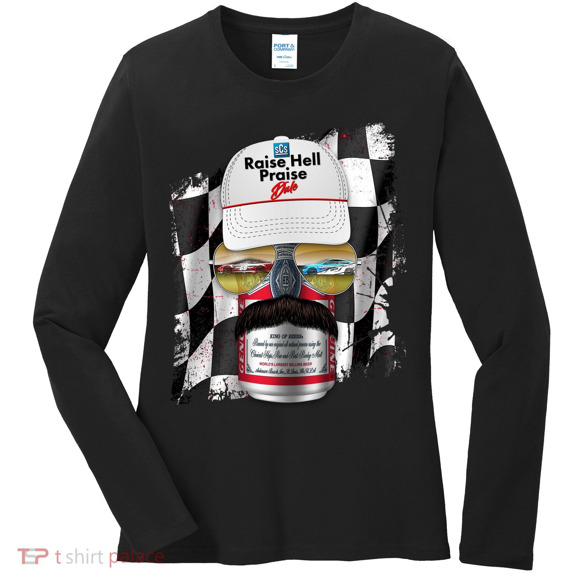 Funny Raise Hell Praise Dale Beer Can Women's Long Sleeve Shirt