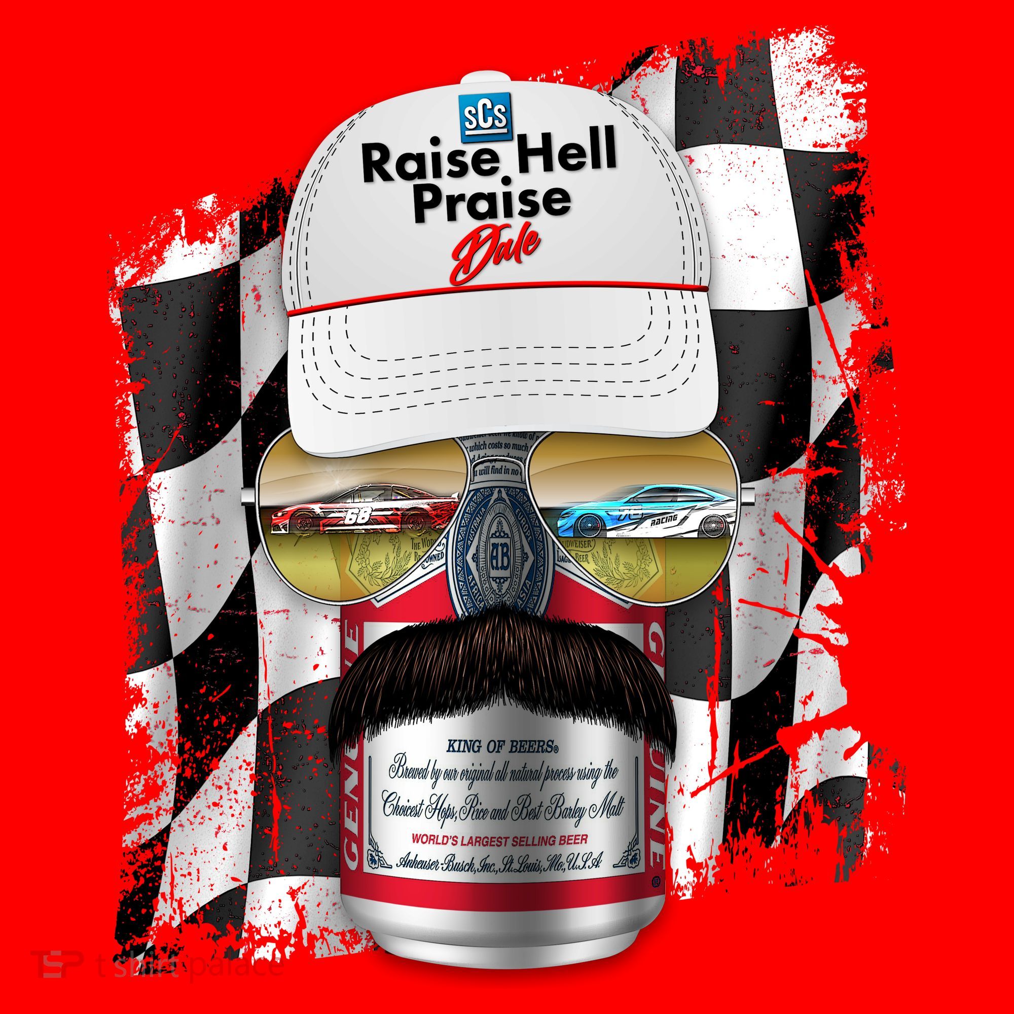 Funny Raise Hell Praise Dale Beer Can Santa Hat