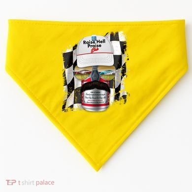 Funny Raise Hell Praise Dale Beer Can USA-Made Doggie Bandana