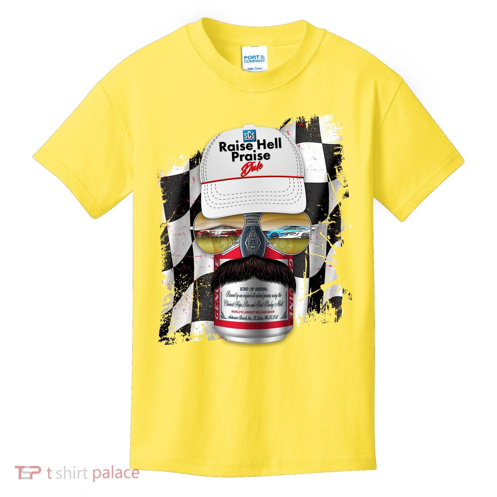 Funny Raise Hell Praise Dale Beer Can Kids T-Shirt