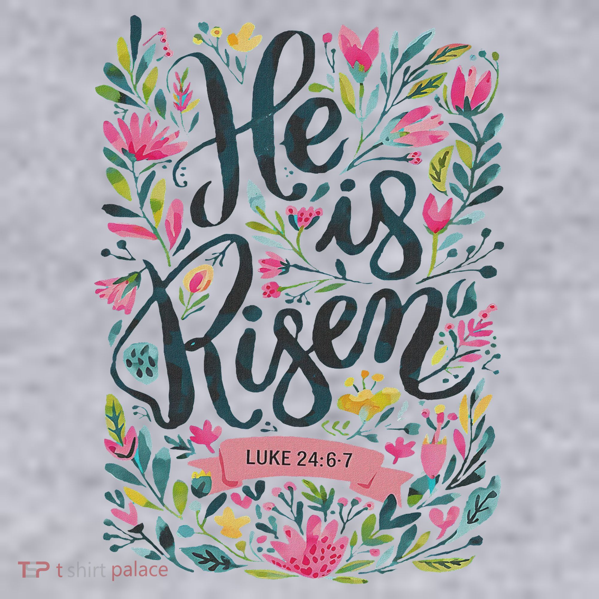 Floral Religious He Is Risen Christian Happy Easter Women's Sweatshirt