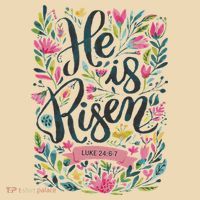 Floral Religious He Is Risen Christian Happy Easter Tote Bag thumb 4