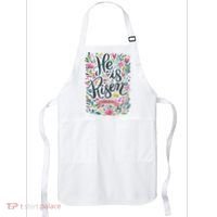 Floral Religious He Is Risen Christian Happy Easter Apron thumb 0