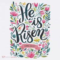 Floral Religious He Is Risen Christian Happy Easter Baby Bodysuit thumb 2