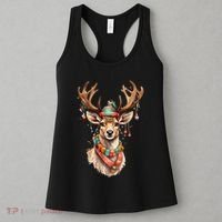 Festive Reindeer Holiday Women's Tank Top thumb 3