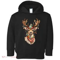 Festive Reindeer Holiday Toddler Hoodie thumb 0