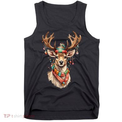Festive Reindeer Holiday Tank Top