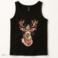 Festive Reindeer Holiday Tank Top thumb 2