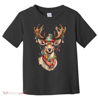 Festive Reindeer Holiday Toddler T-Shirt