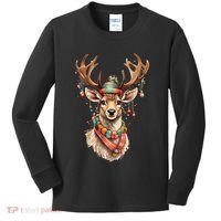 Festive Reindeer Holiday Kids Long Sleeve Shirt thumb 0