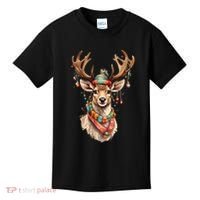 Festive Reindeer Holiday Kids T-Shirt thumb 0