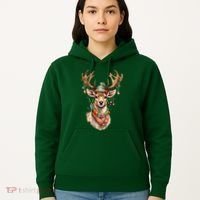 Festive Reindeer Holiday Hoodie thumb 5