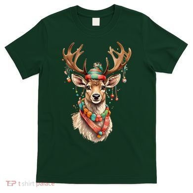 Festive Reindeer Holiday T-Shirt