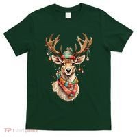 Festive Reindeer Holiday T-Shirt thumb 0