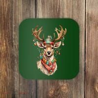 Festive Reindeer Holiday Coaster thumb 0