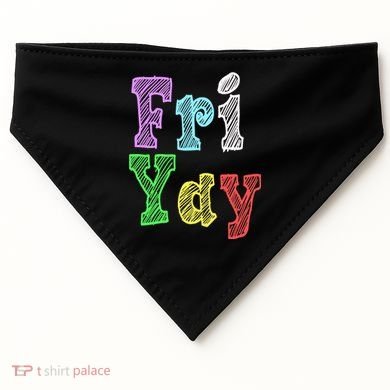 Fri Yay School Weekend Love Fridays USA-Made Doggie Bandana