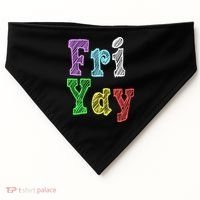 Fri Yay School Weekend Love Fridays USA-Made Doggie Bandana thumb 0