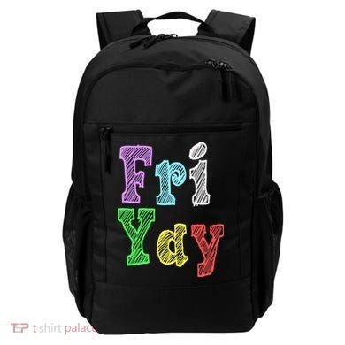 Fri Yay School Weekend Love Fridays Backpack