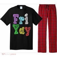 Fri Yay School Weekend Love Fridays Pajama Set thumb 0