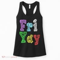Fri Yay School Weekend Love Fridays Women's Tank Top thumb 0