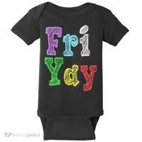 Fri Yay School Weekend Love Fridays Baby Bodysuit thumb 0