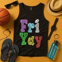 Fri Yay School Weekend Love Fridays Tank Top thumb 4