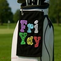 Fri Yay School Weekend Love Fridays Golf Towel thumb 2