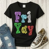 Fri Yay School Weekend Love Fridays Women's T-Shirt thumb 3