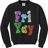 Fri Yay School Weekend Love Fridays Kids Sweatshirt thumb 0