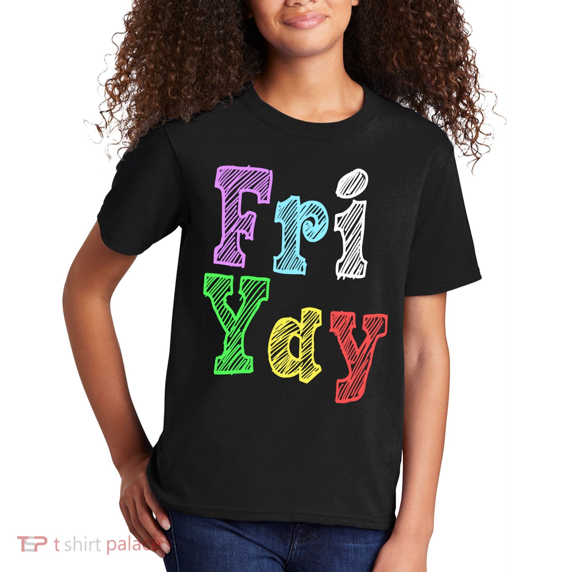 Fri Yay School Weekend Love Fridays Kids T-Shirt