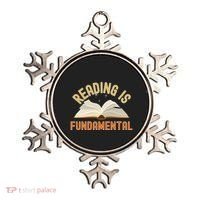 Funny Reading Is Fundamental Reading Book Lovers Ornament thumb 0
