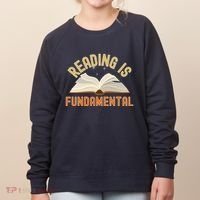 Funny Reading Is Fundamental Reading Book Lovers Women's Sweatshirt thumb 0
