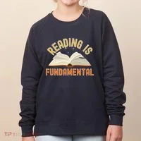 Funny Reading Is Fundamental Reading Book Lovers Women's Sweatshirt thumb 0