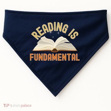 Funny Reading Is Fundamental Reading Book Lovers USA-Made Doggie Bandana
